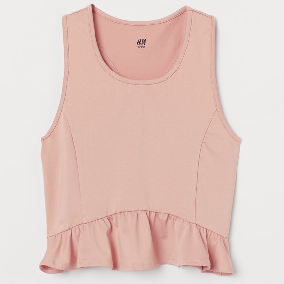 NWOT - H&M Sport Peplum Tank Top - Picture 1 of 2